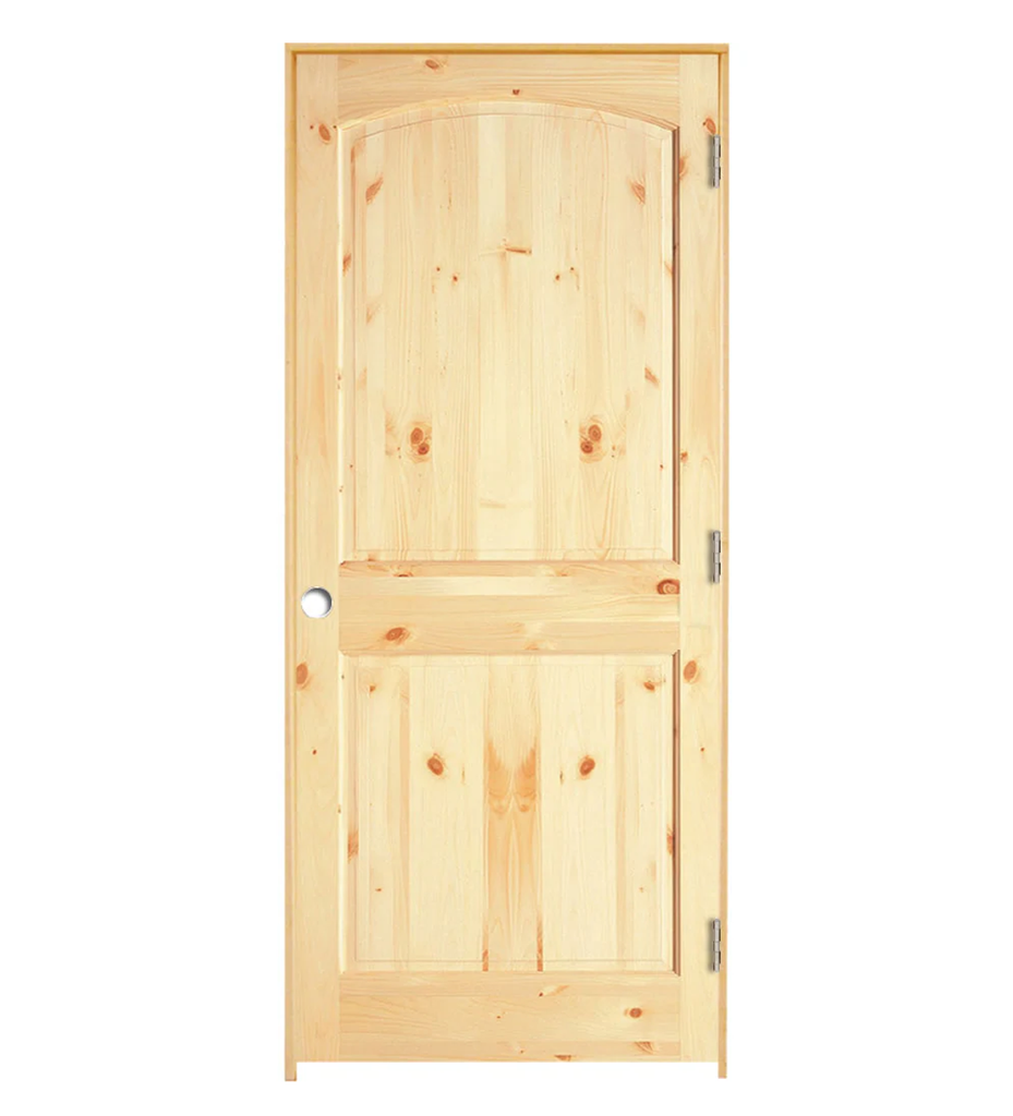 Interior KnottyPine Archtop VGroove Unfinished Prehung