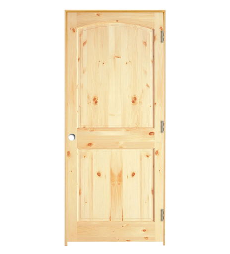 Interior KnottyPine Archtop VGroove Unfinished Prehung